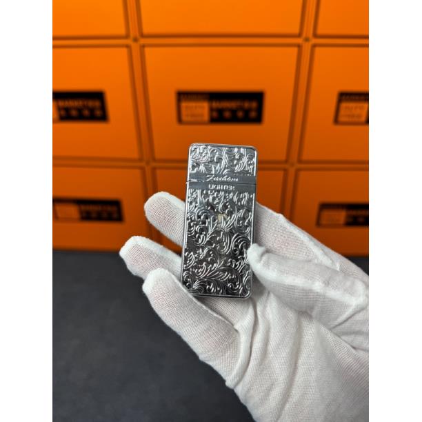 超薄金属复古砂轮唐草创意打火机A