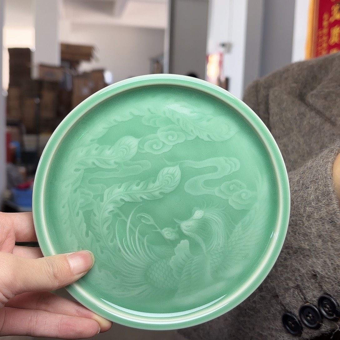 龙泉云间青瓷小米茶器