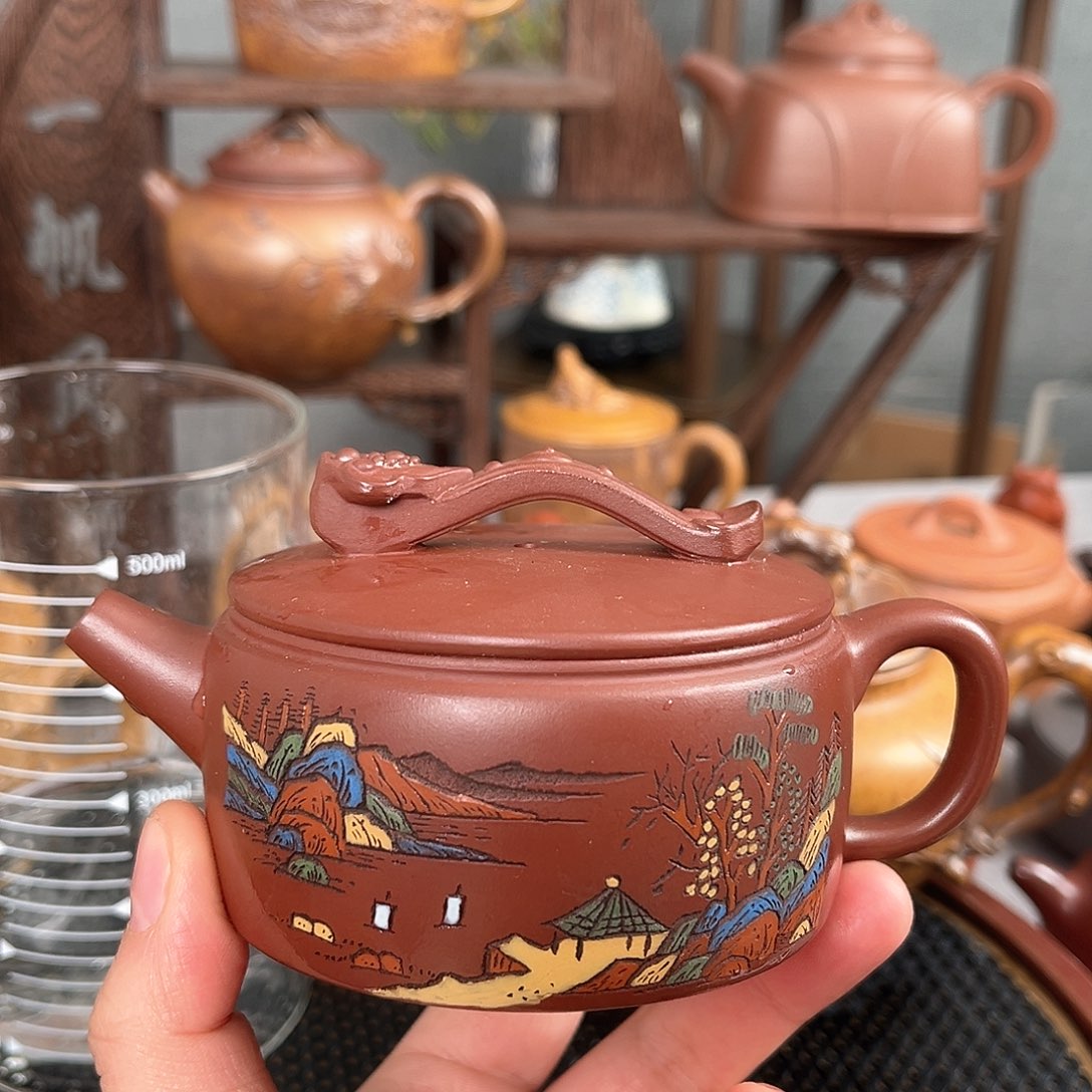 紫泥茶壶宜兴紫砂