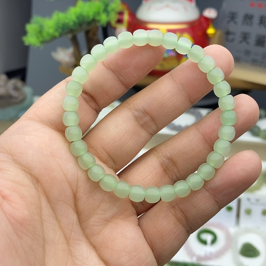 和田玉（碧玉）手链未镶嵌
