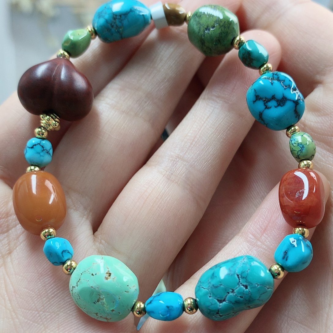 未镶嵌绿松石珠宝奇石