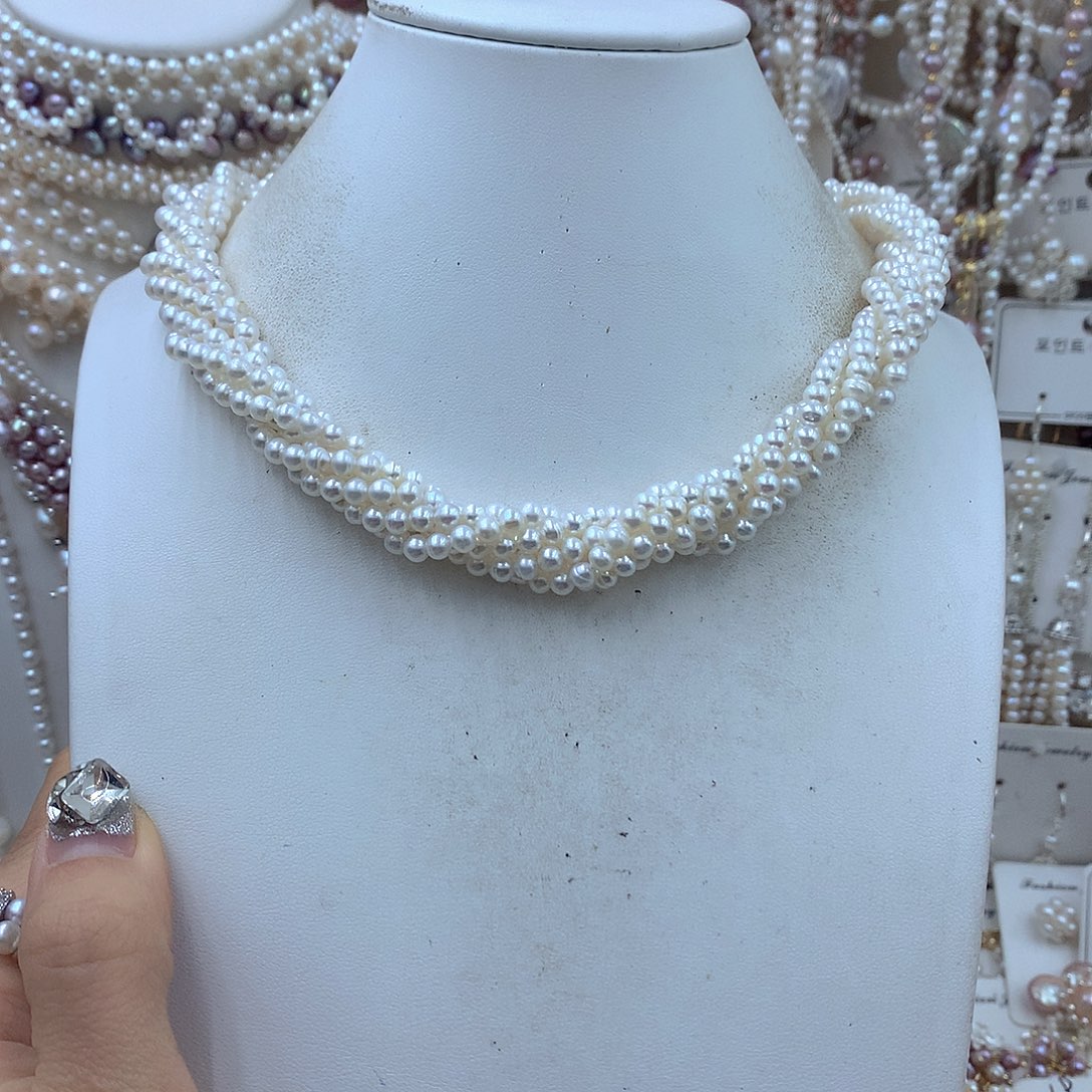 繁***颜淡水珍珠银S925镶嵌耳饰