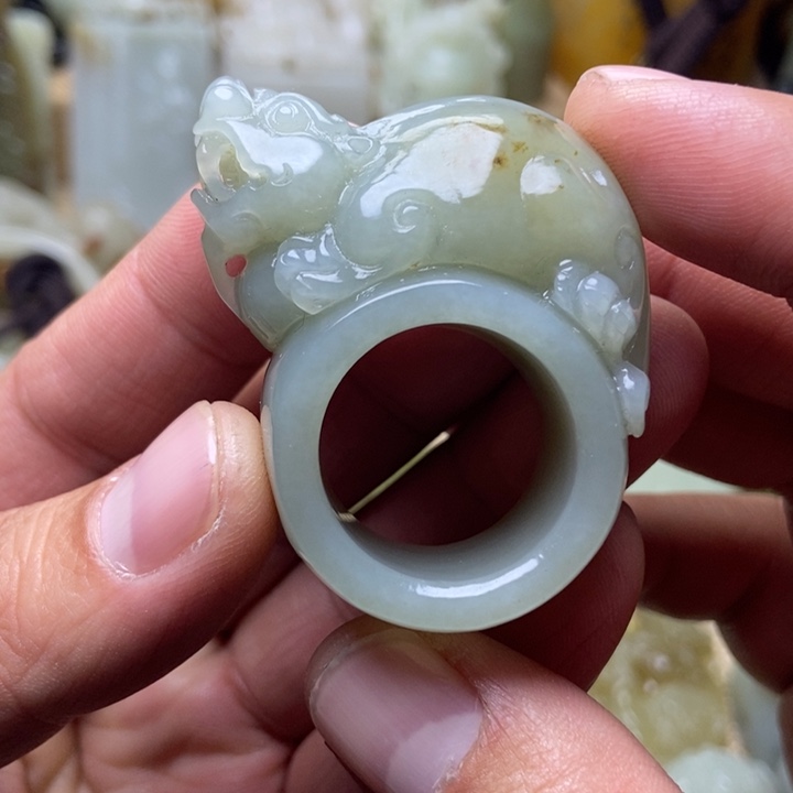 和田玉未镶嵌挂件