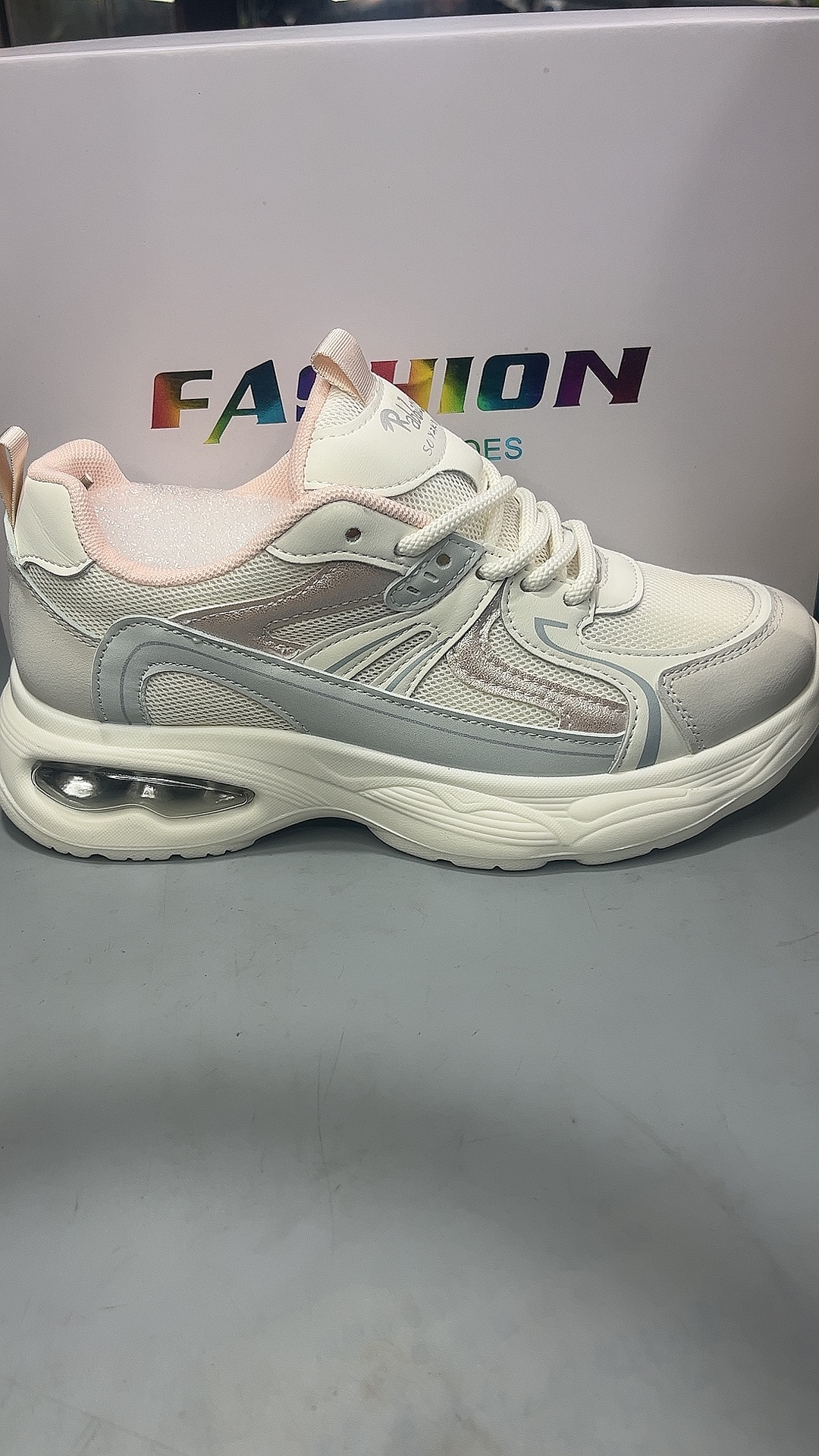 春季新款女士双网透气轻底运动鞋女款舒适时尚百搭夏季跑步网面