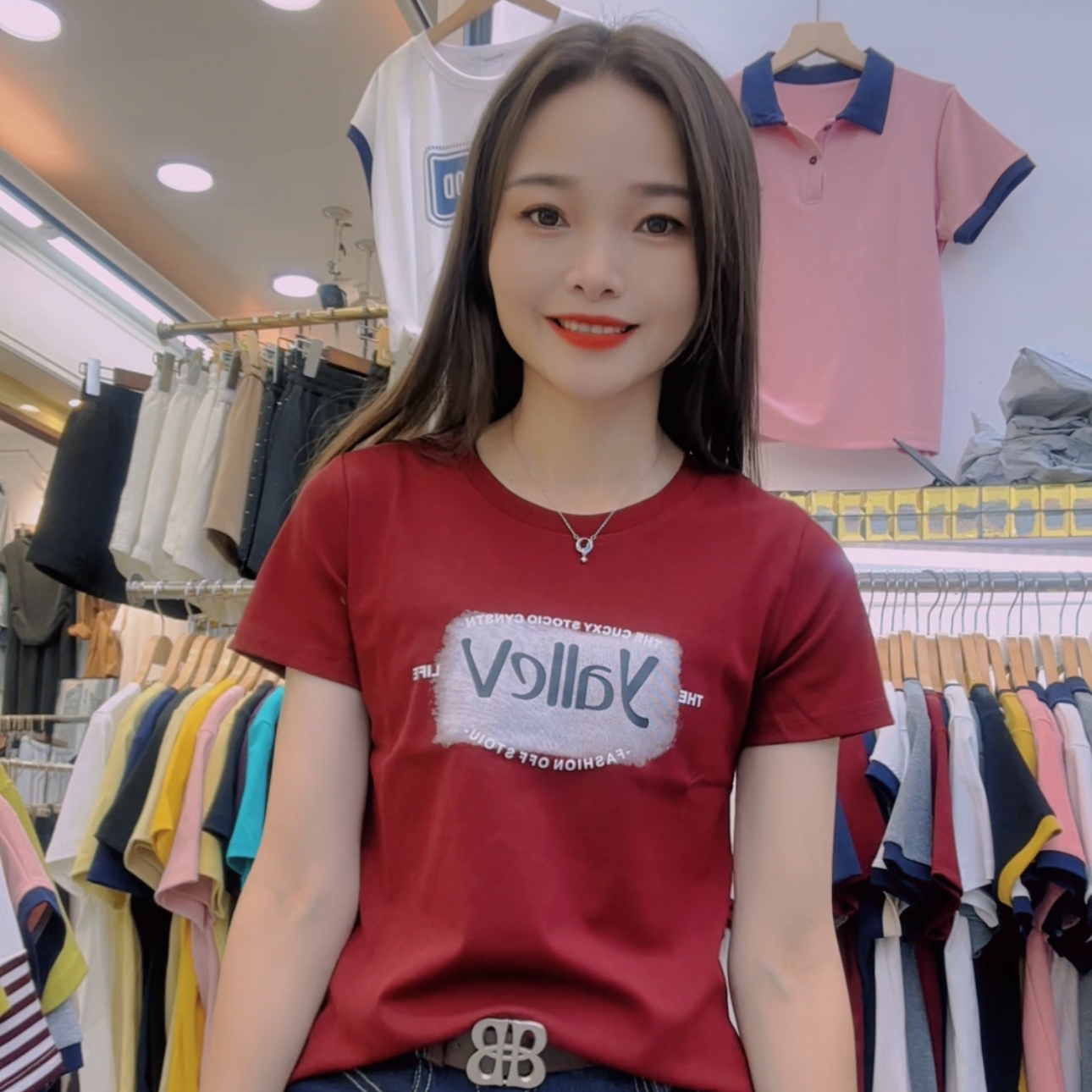 新款图图字母上衣好穿百搭