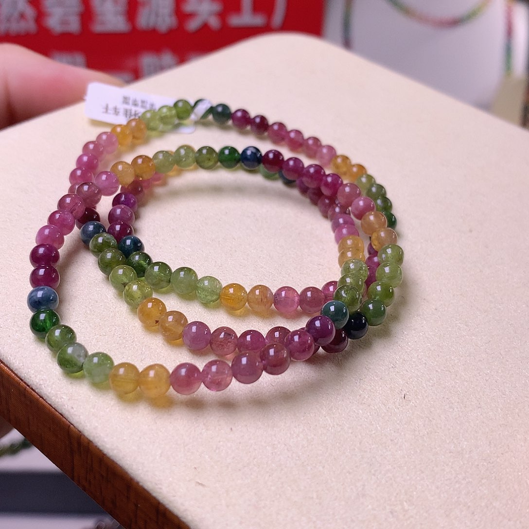 碧玺手串未镶嵌碧玺