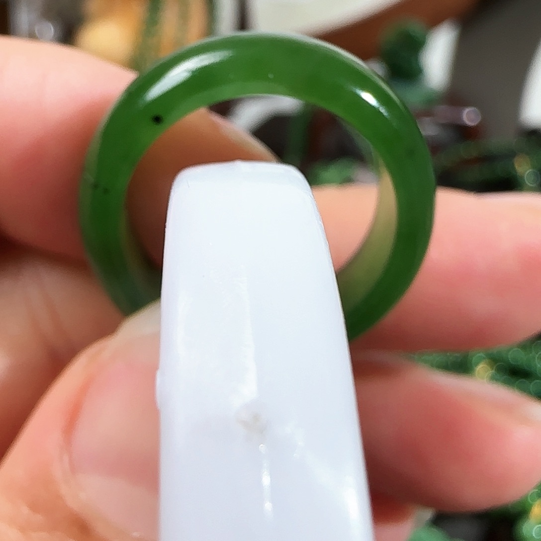 和田玉（碧玉）戒指未镶嵌