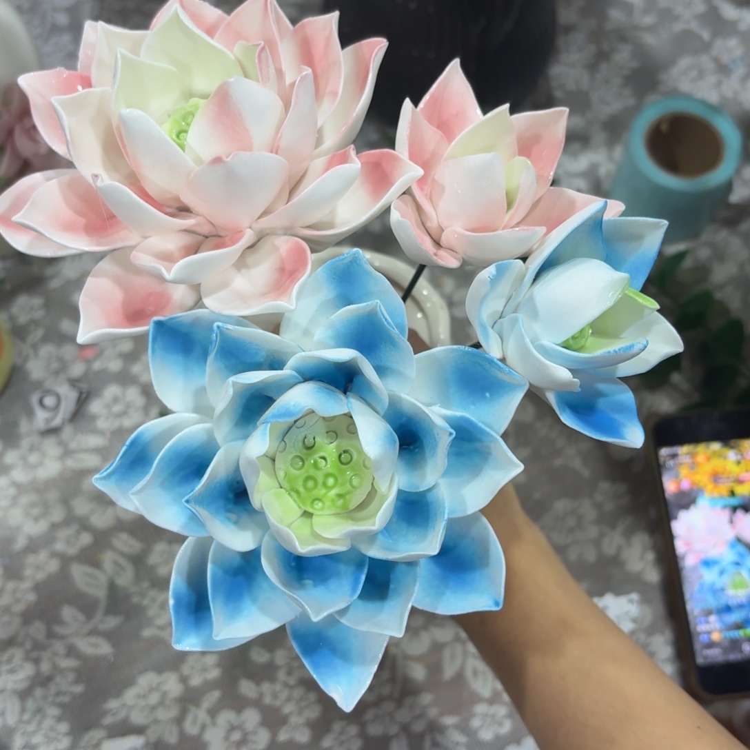 陶瓷花，拍满20发货，退款拉黑