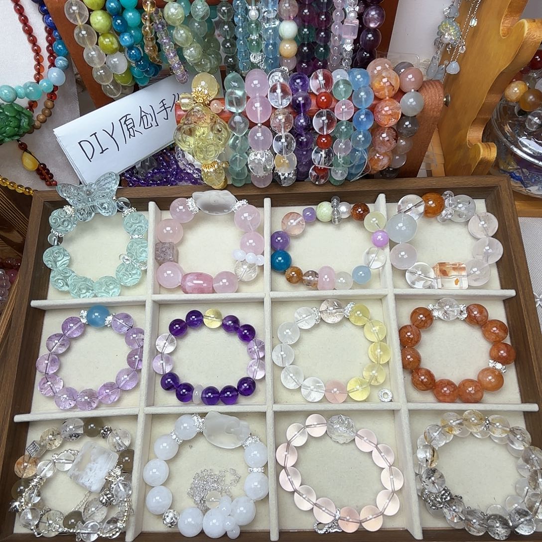 烟晶手链银S925镶嵌