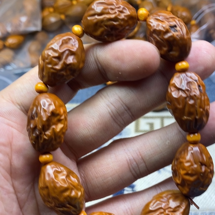 橄榄核手串/手链橄榄核雕工艺手串
