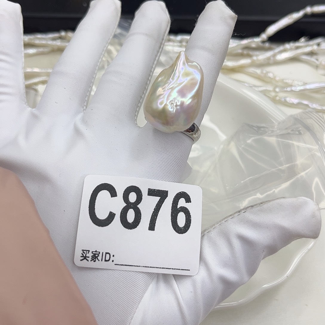 合金耳饰淡水珍珠