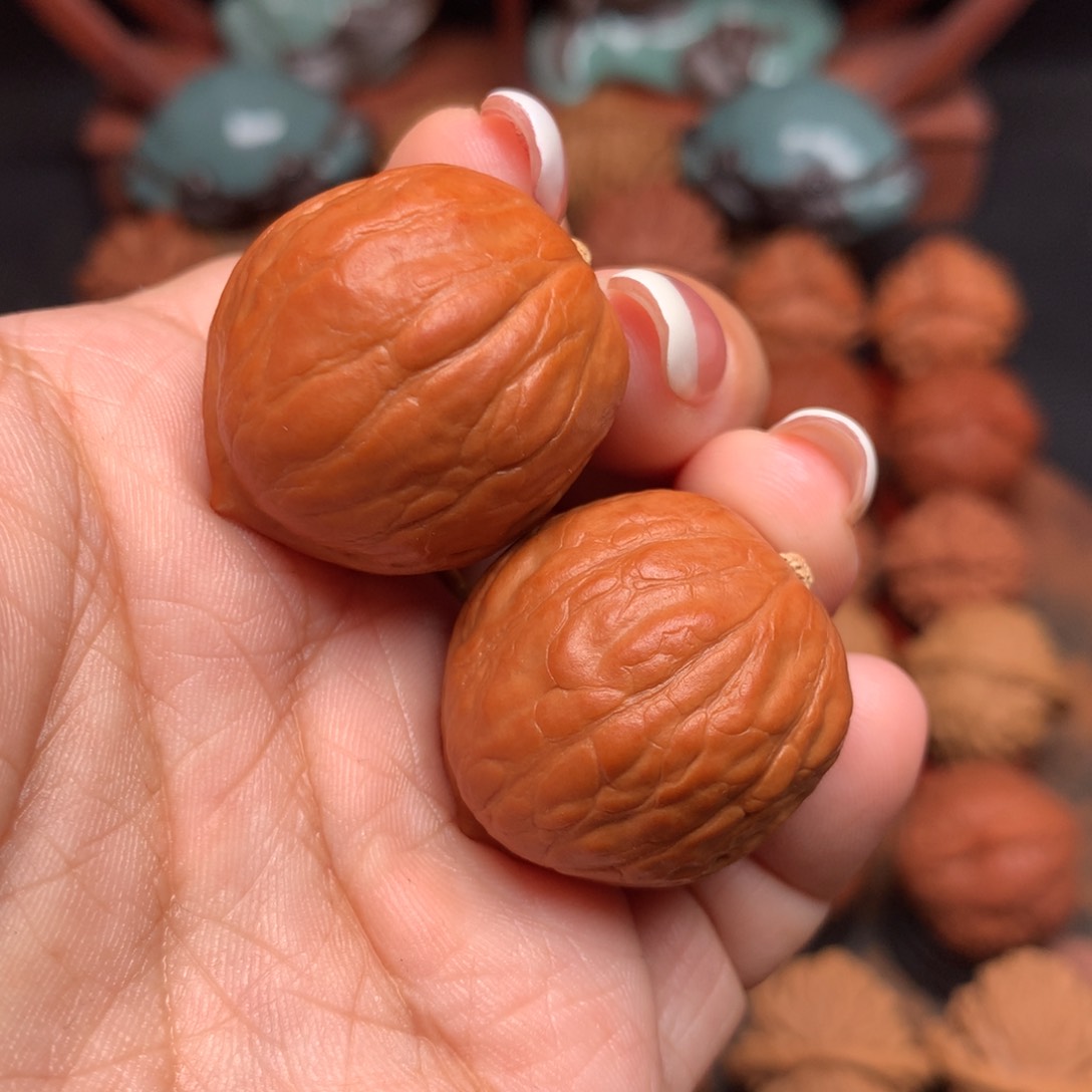 把件文玩核桃铁石