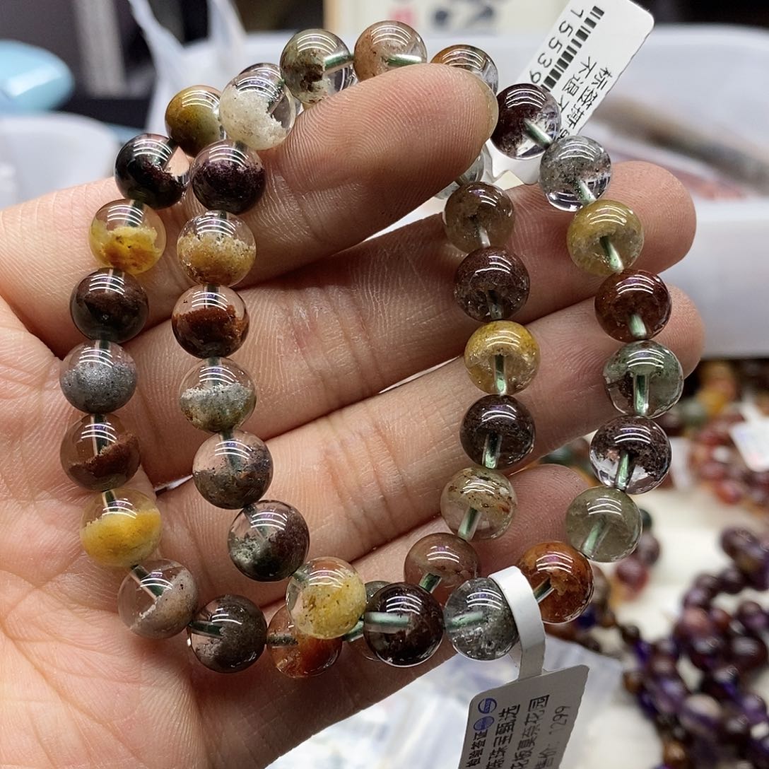 水晶手链未镶嵌多样性发货发一条