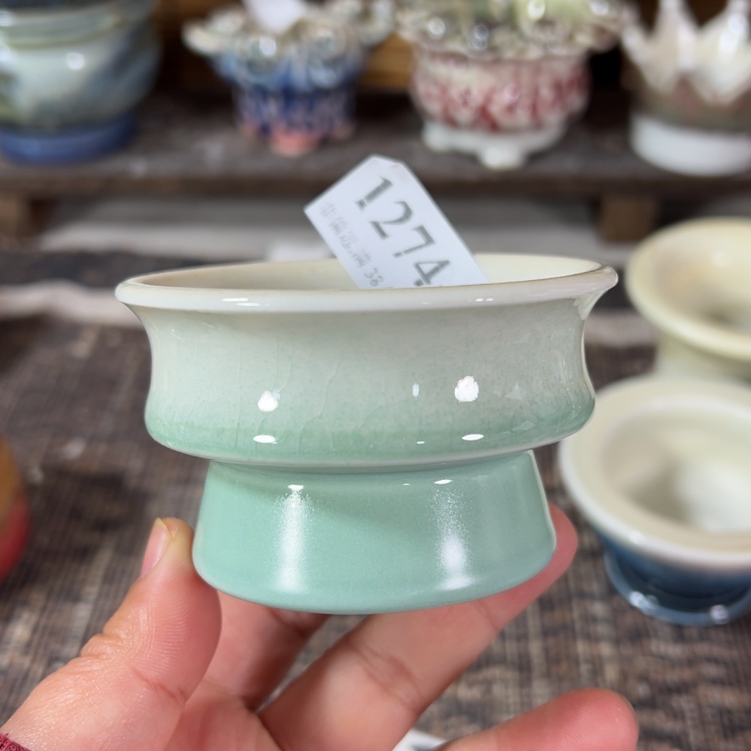 红陶景德镇手工花盆