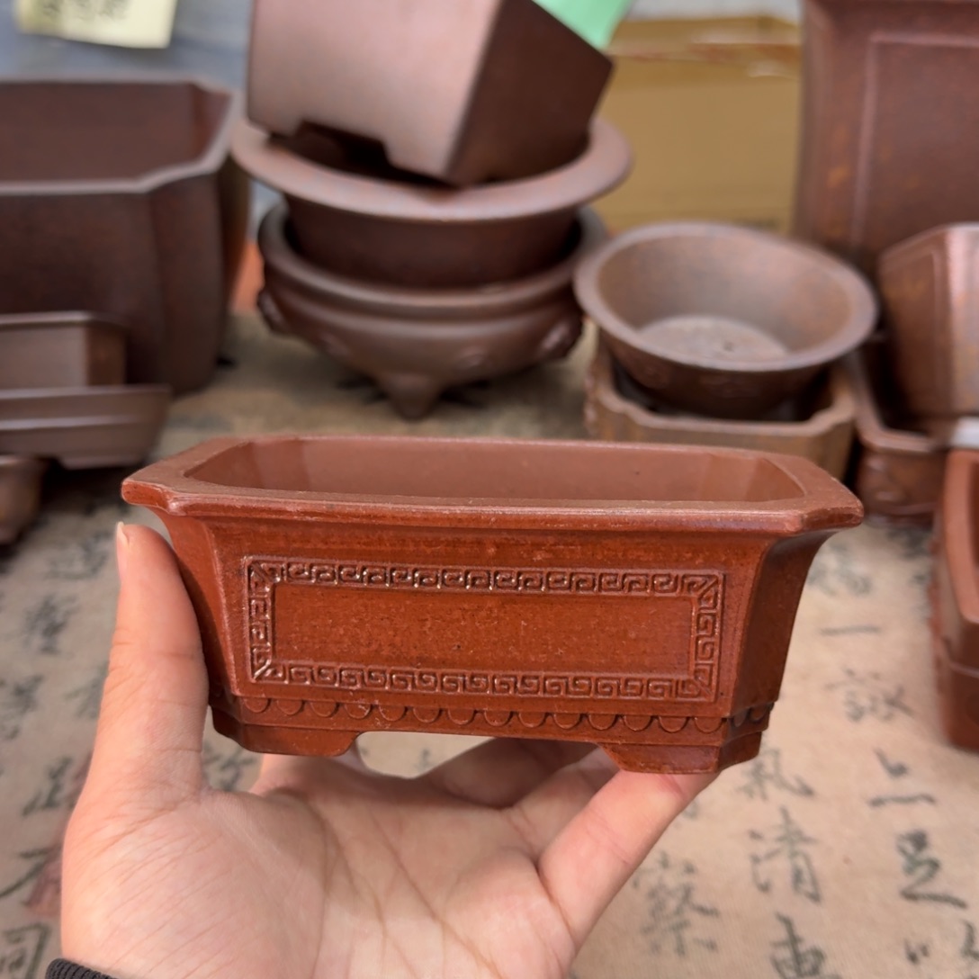 紫砂花盆110号宜兴紫砂正品13x8x4.5