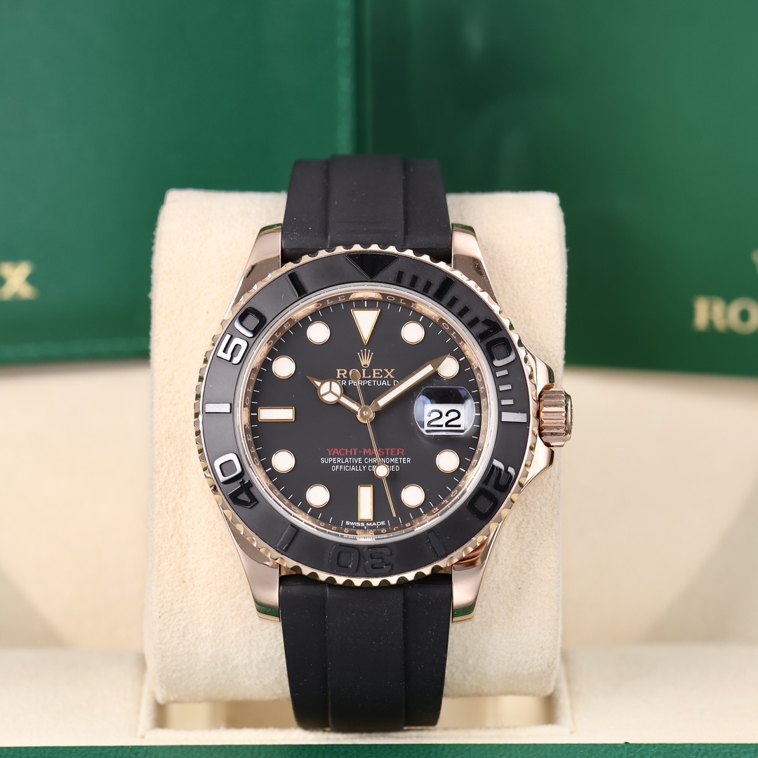 95新 Rolex/劳力士 116655玫瑰金游艇 2018年保卡