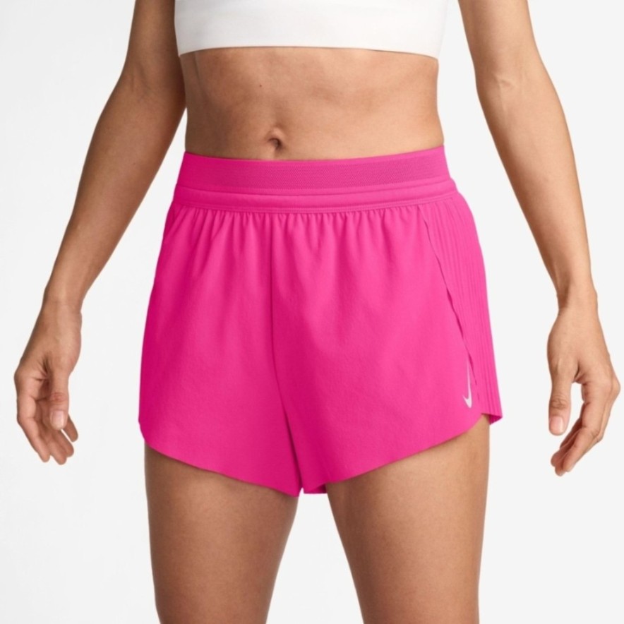 NIKE/耐克【专属】女子火龙果色跑步梭织短裤 FN2329-645