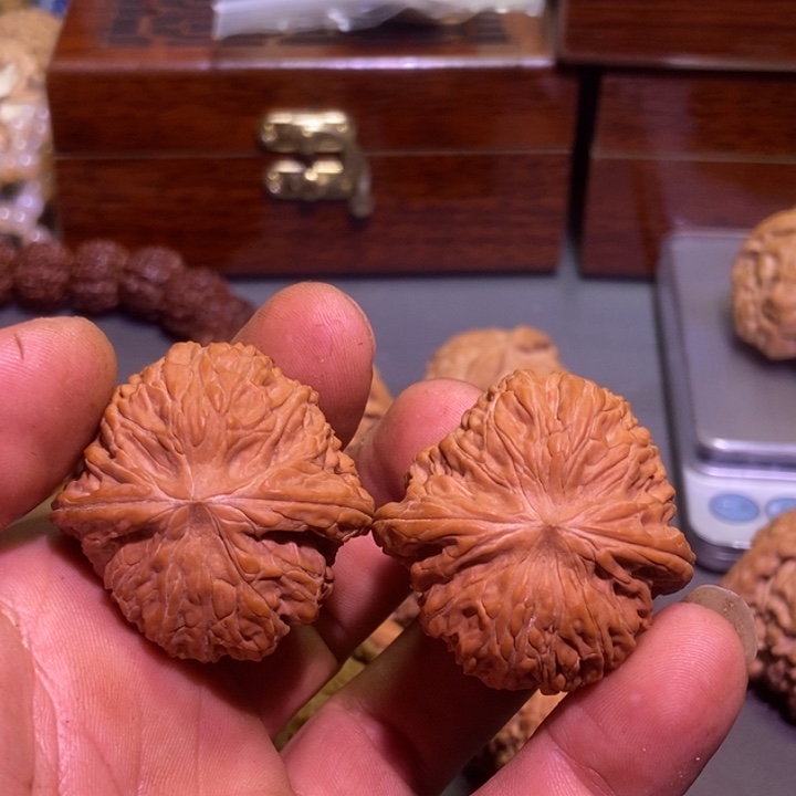 桃核把件磨盘核桃