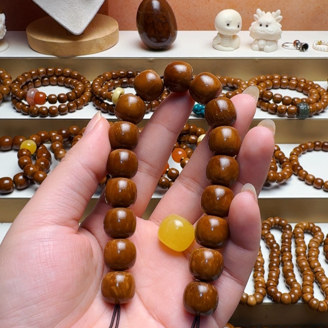 艾***伦库克吊坠菩提手串老型珠精挑13×12mm