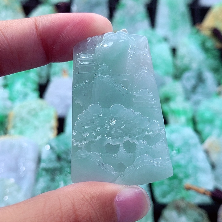 翡翠未镶嵌吊坠(不含链)