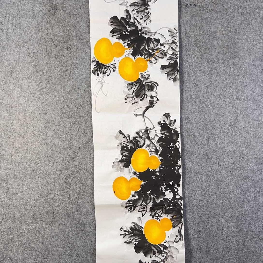 国画115 花鸟和蝴蝶都在等待它飞