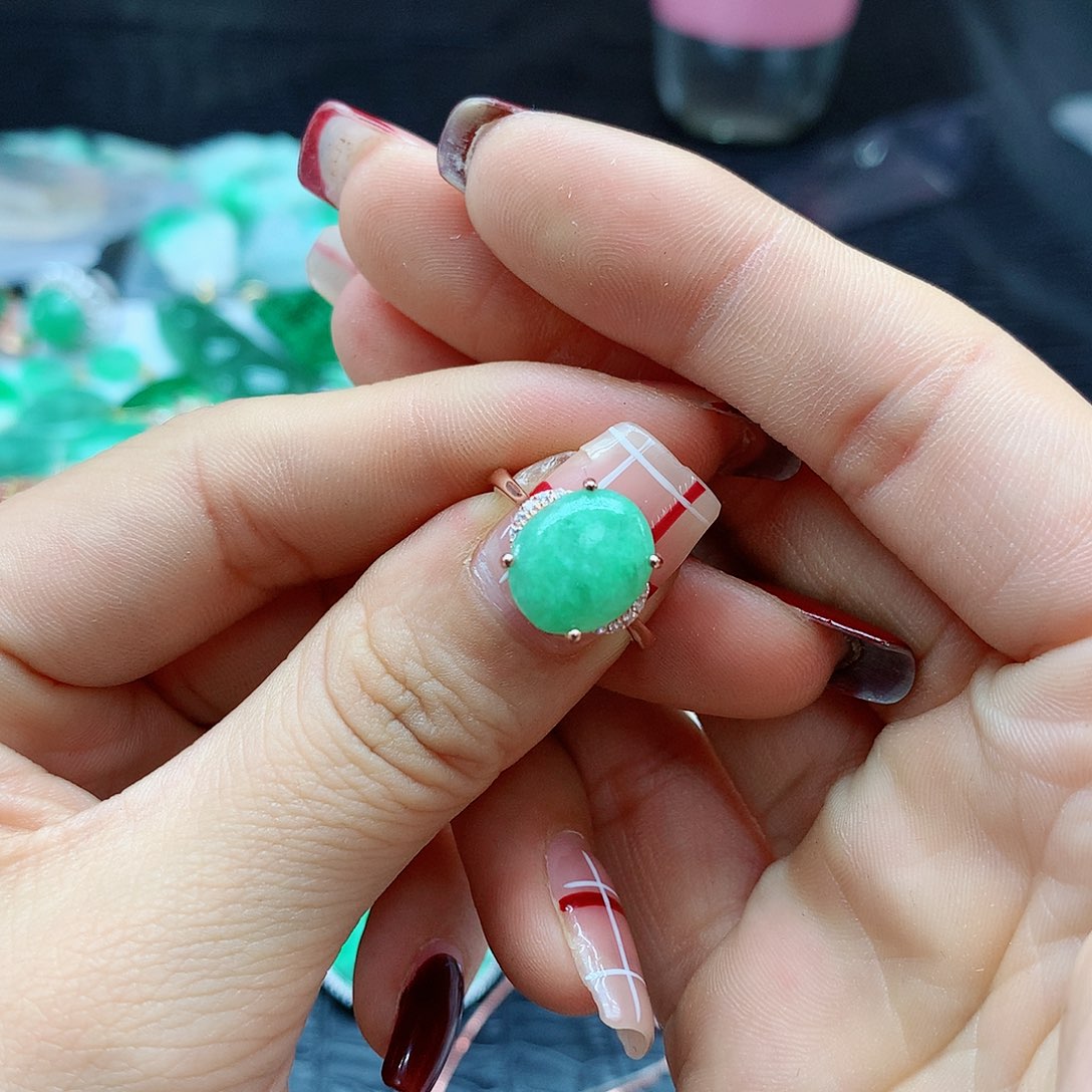 【闪购商品】翡翠戒指银S925镶嵌，