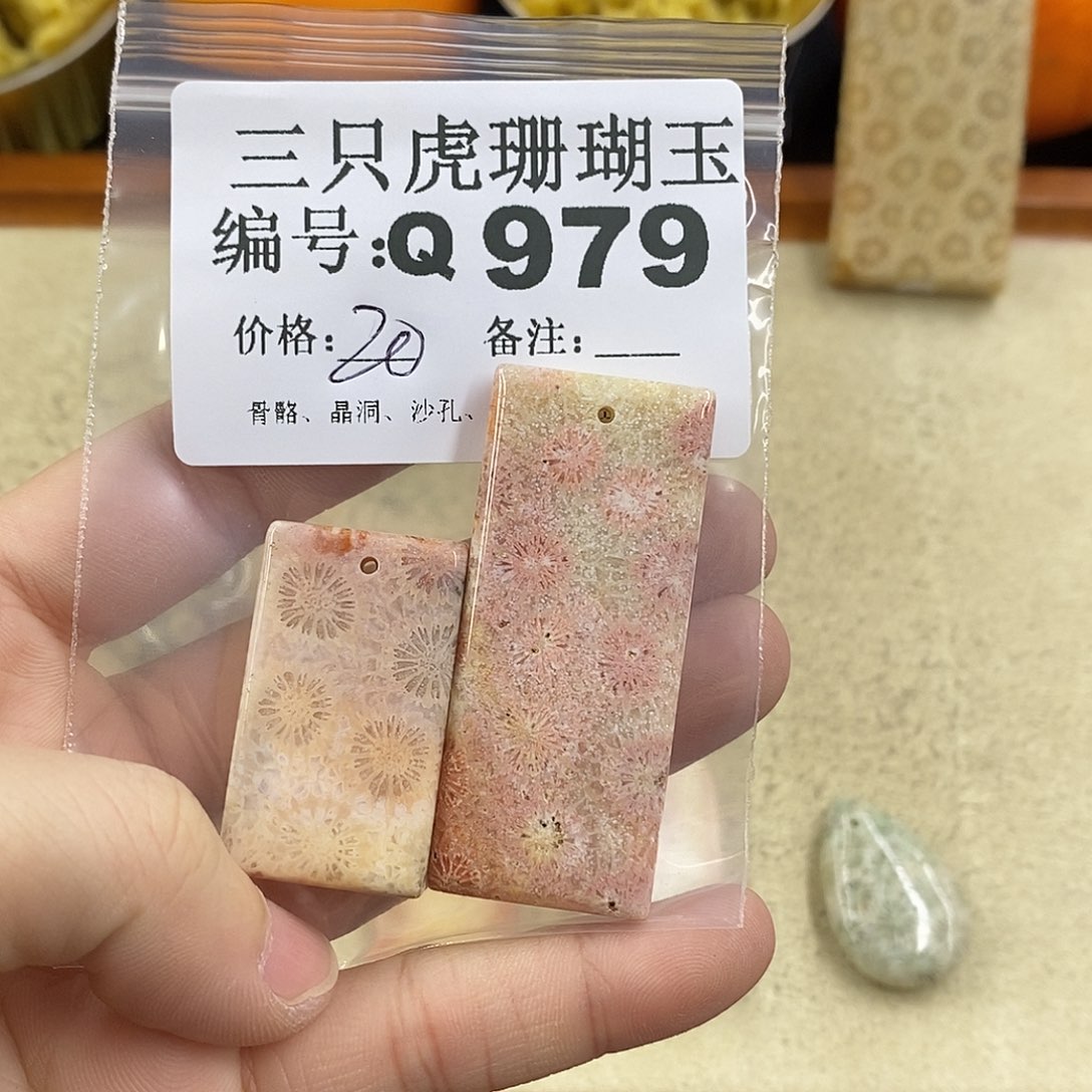 硅化珊瑚（珊瑚玉）1未镶嵌一**羊