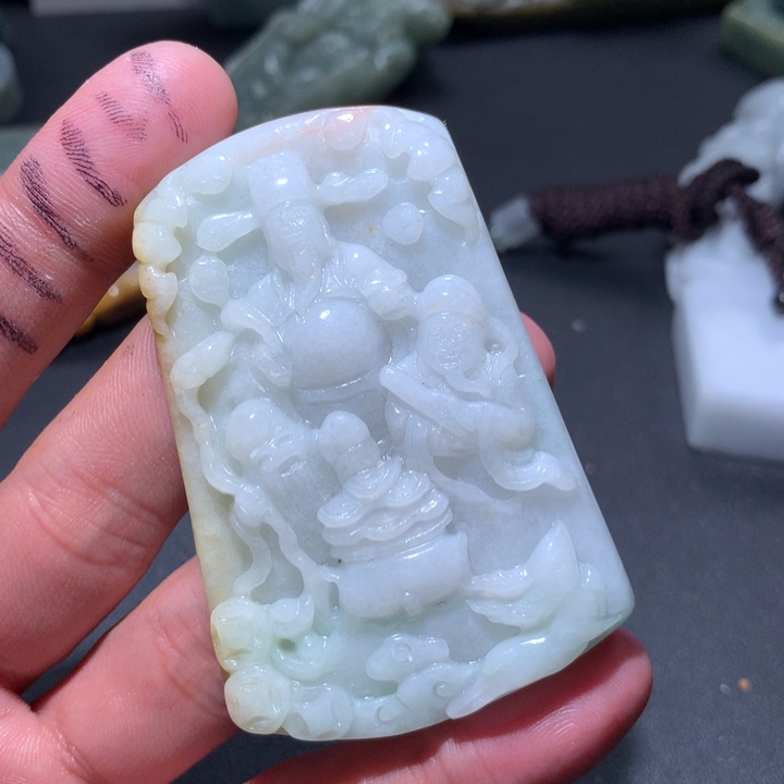 翡翠未镶嵌颈饰保真天然a货翡翠