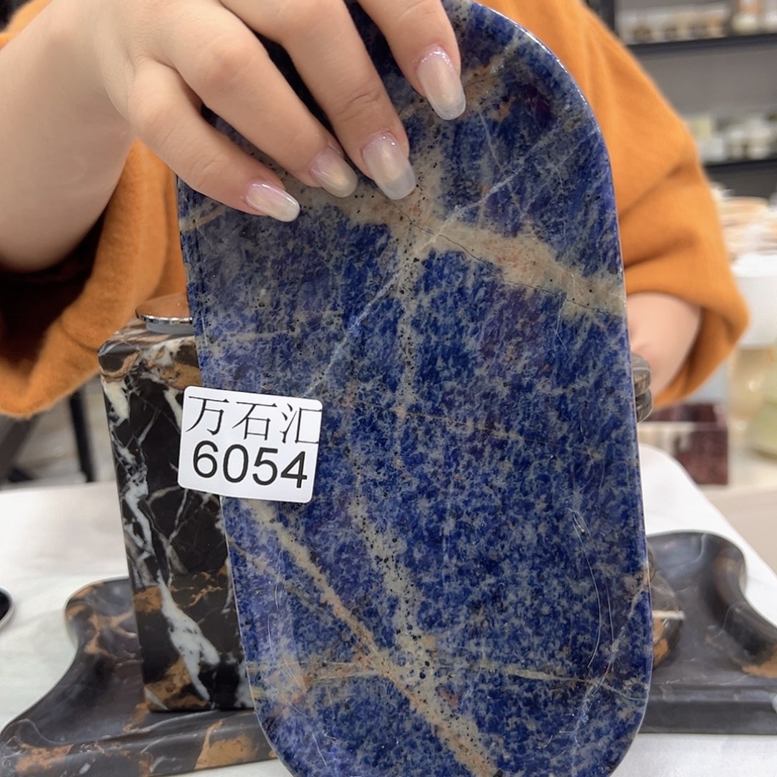 石材6054景泰蓝托盘