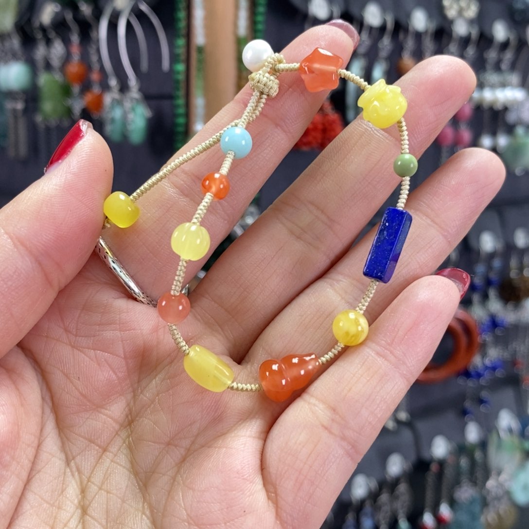 未镶嵌蜜蜡手链手链