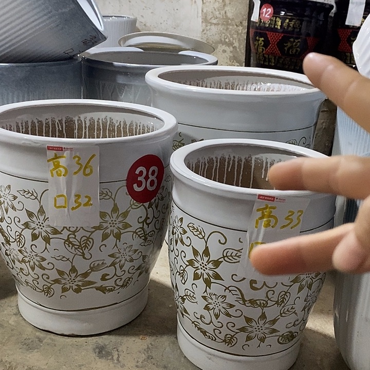 高温烧制特价一套三个盆陶瓷