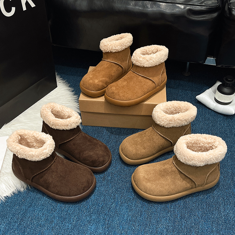 现货【防水】2025加绒防滑大土豆女款东北大棉鞋新款雪地靴5093