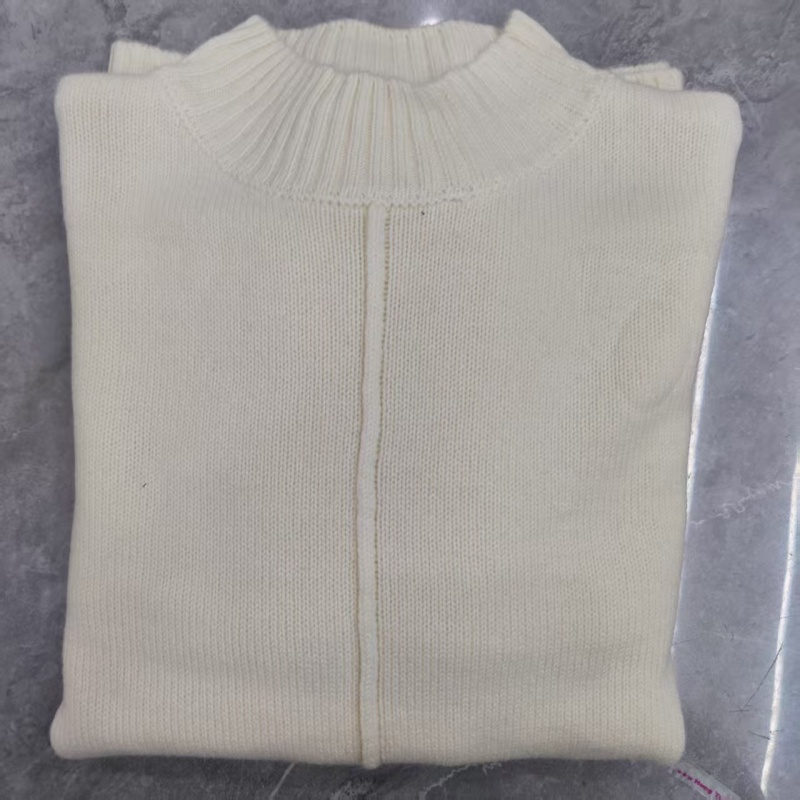 【100羊绒】 秋冬新款保暖百搭纯色半高领羊绒毛衣MC23001