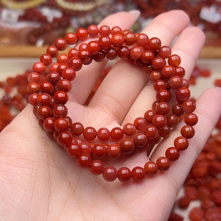 未镶嵌手串南红玛瑙6m13