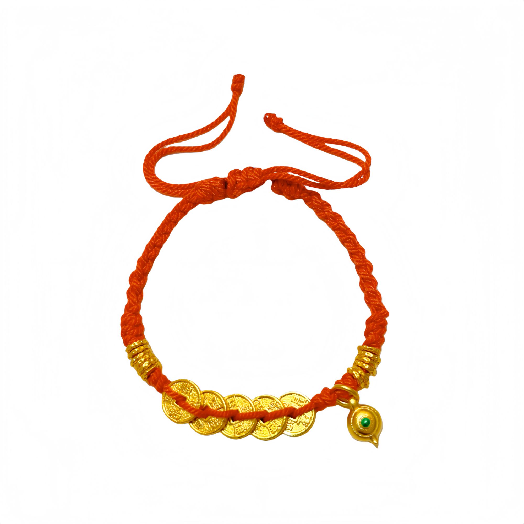 手链 金屿/JINYU「五帝钱红绳」手链可调节 轻奢高定版 女