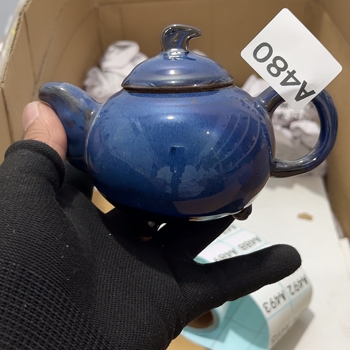 瓷片茶摆件工艺品摆件666