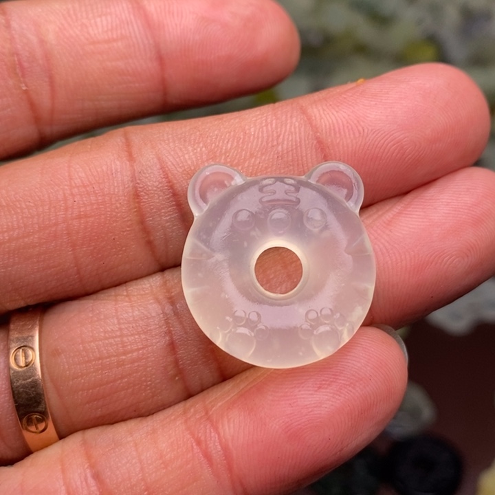 蛇纹石玉颈饰合金221