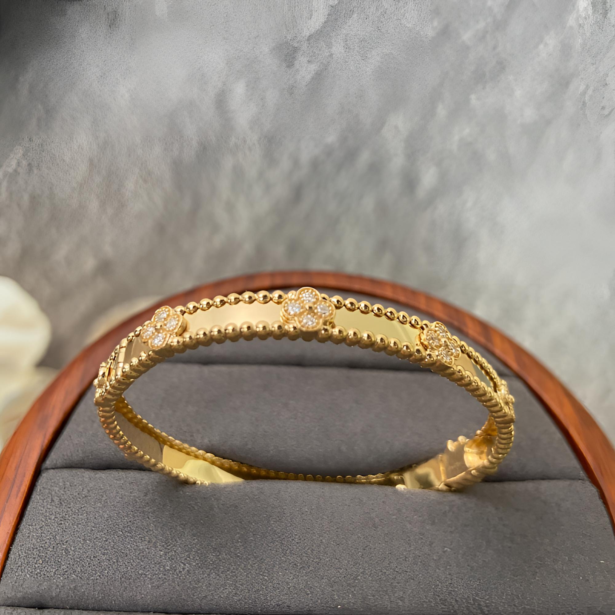 实验室培育钻石【玉素专属】18k金镶钻万花筒手镯（72小时鉴赏期）