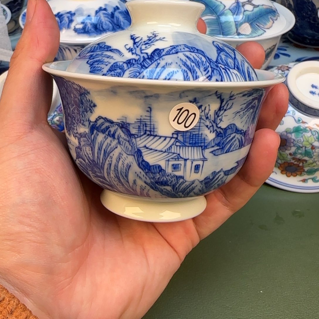彦祖纯手工手绘茶具100