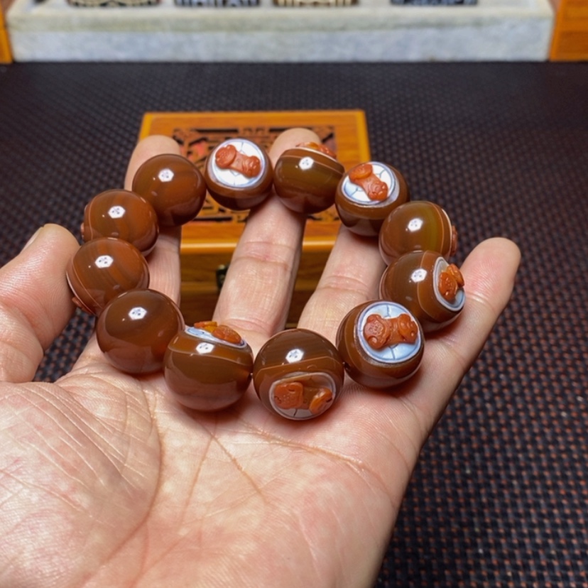 【闪购商品】玛瑙/玉髓手链未镶嵌百**钱