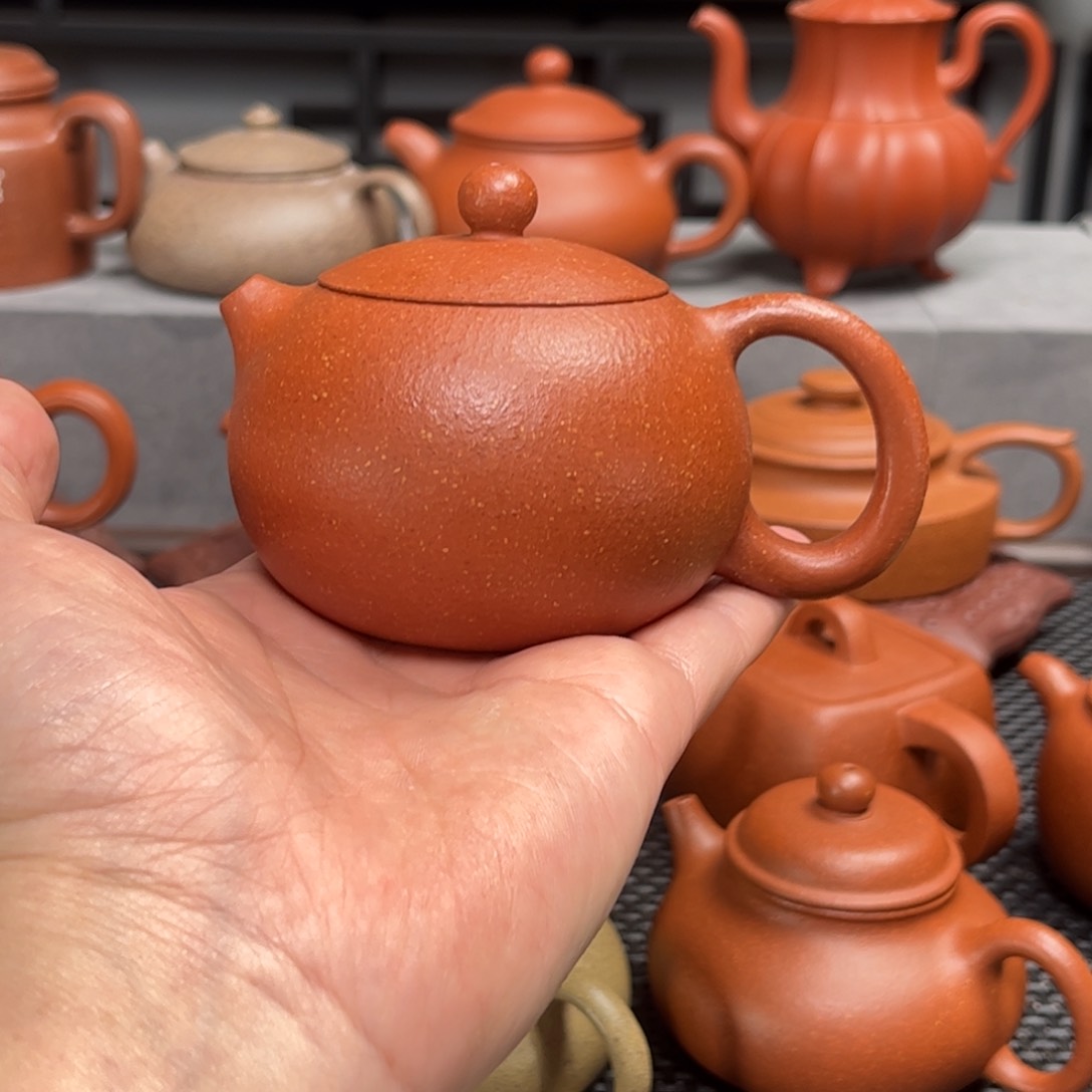 紫砂茶壶紫砂艺术茶具套装红降坡