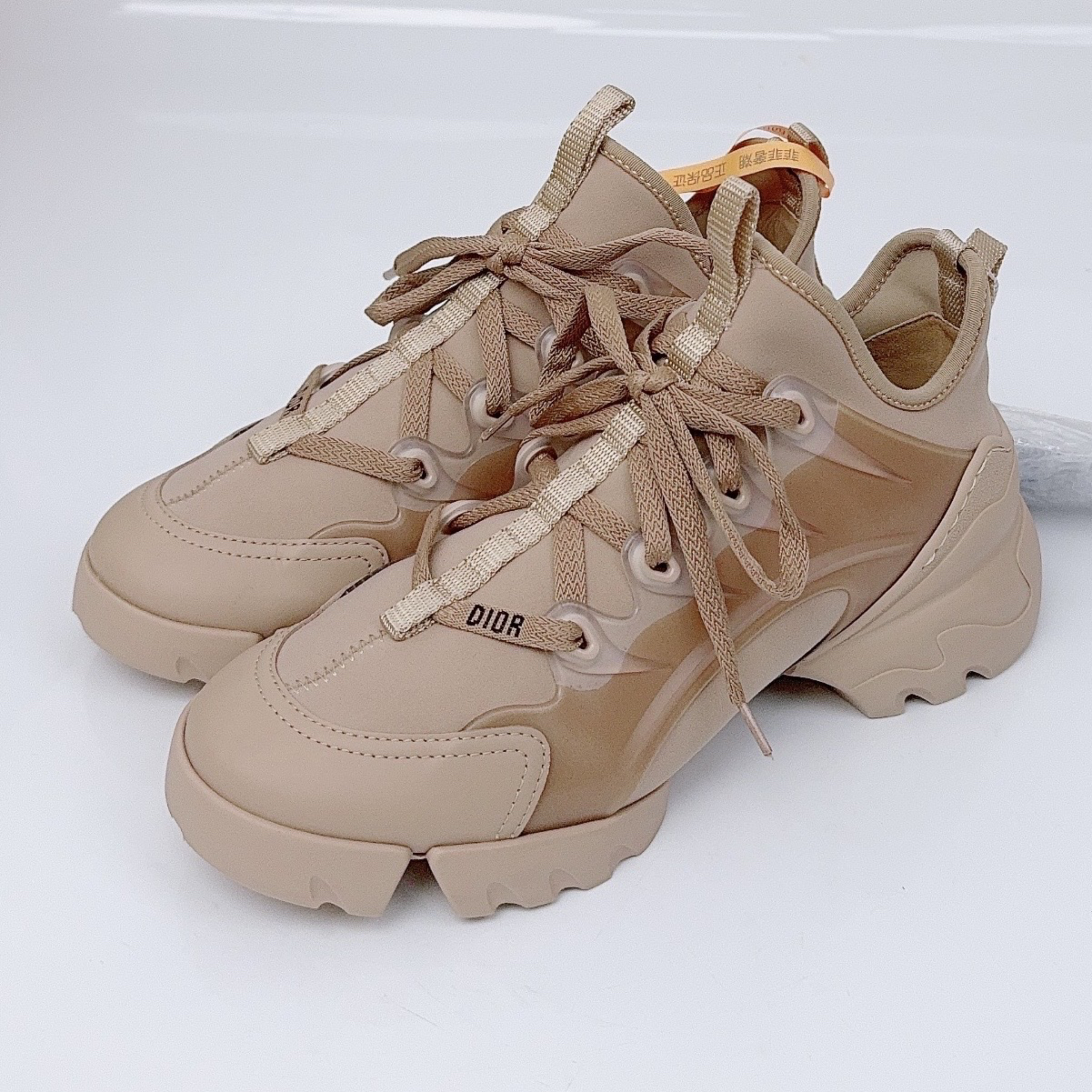 99新 DIOR/迪奥 37码/Dior/迪奥 裸色老爹鞋/98新/ff1137