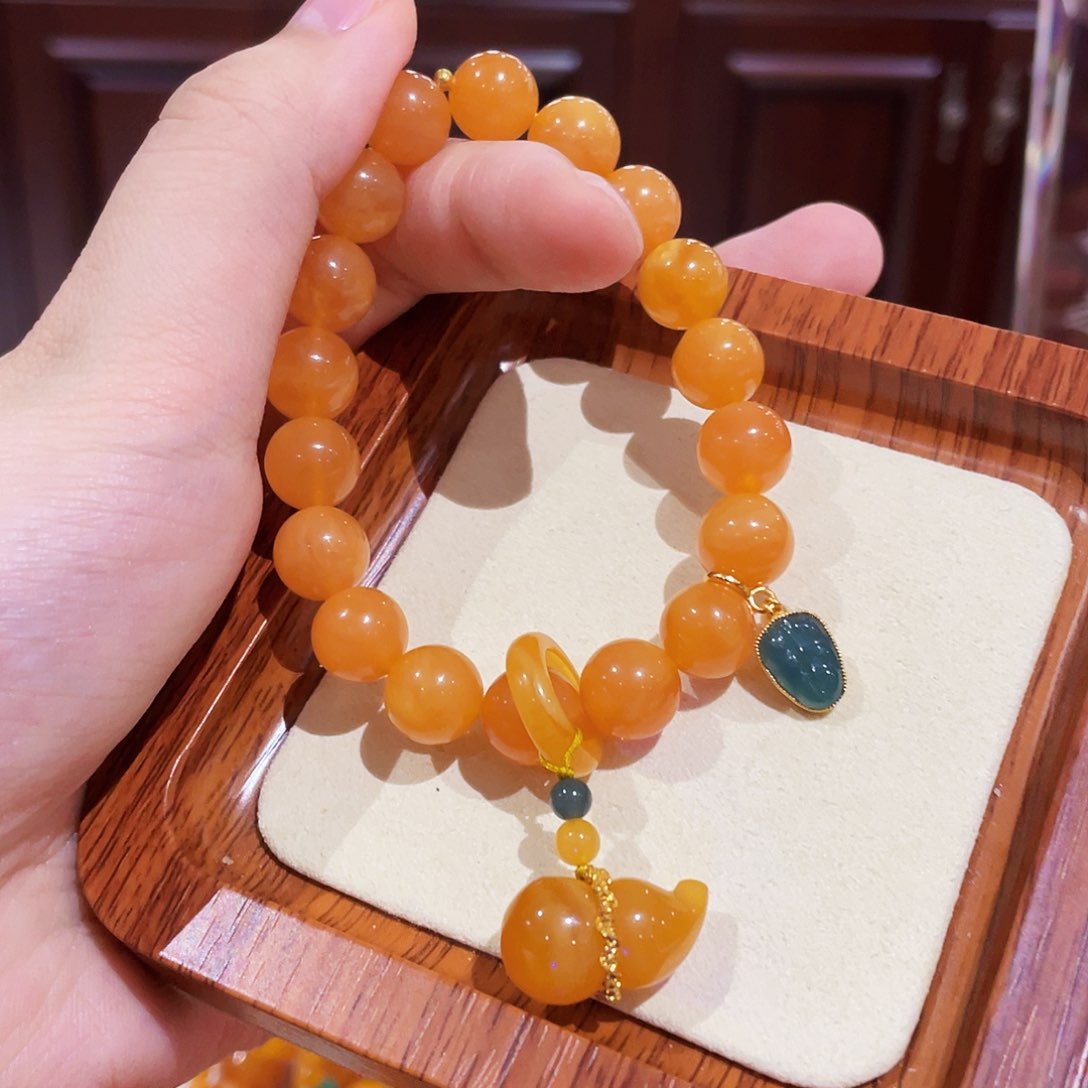 蜜蜡手链未镶嵌手串