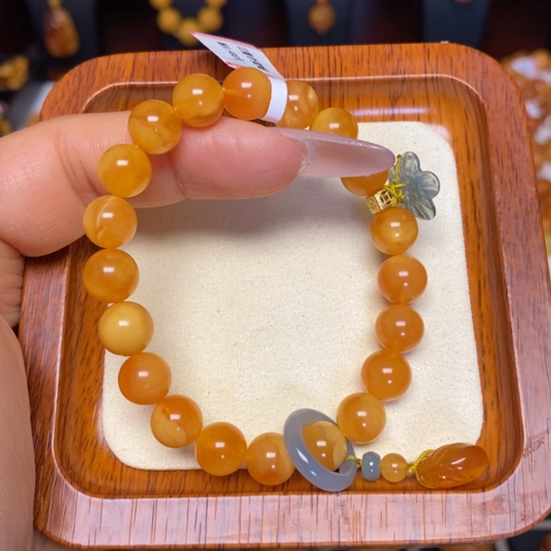 【闪购商品】蜜蜡手链未镶嵌手串