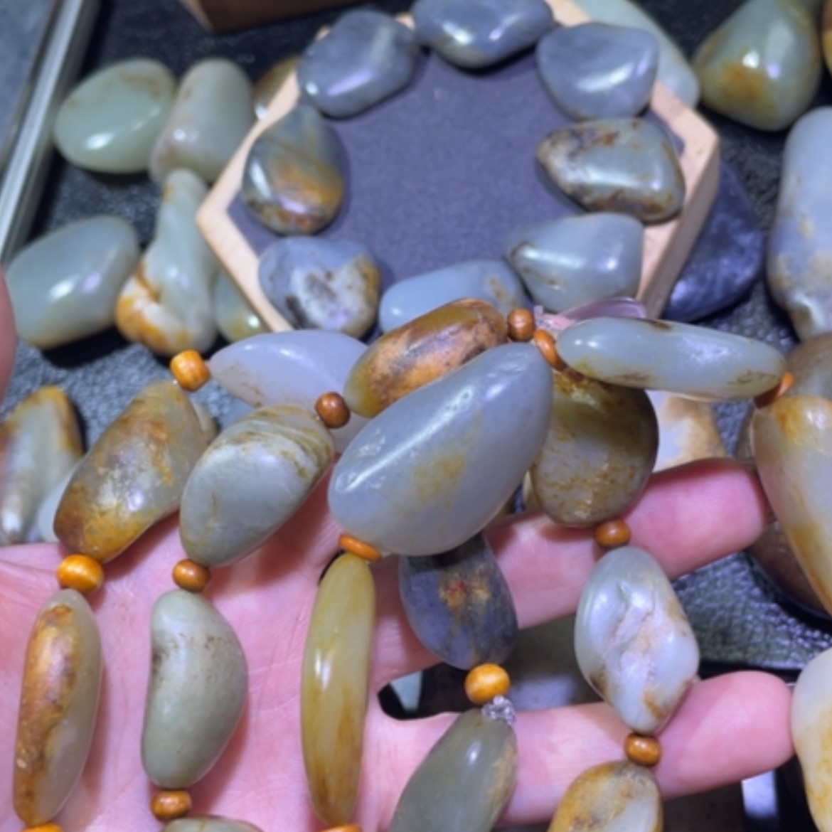 【闪购商品】和田玉颈饰未镶嵌用****3