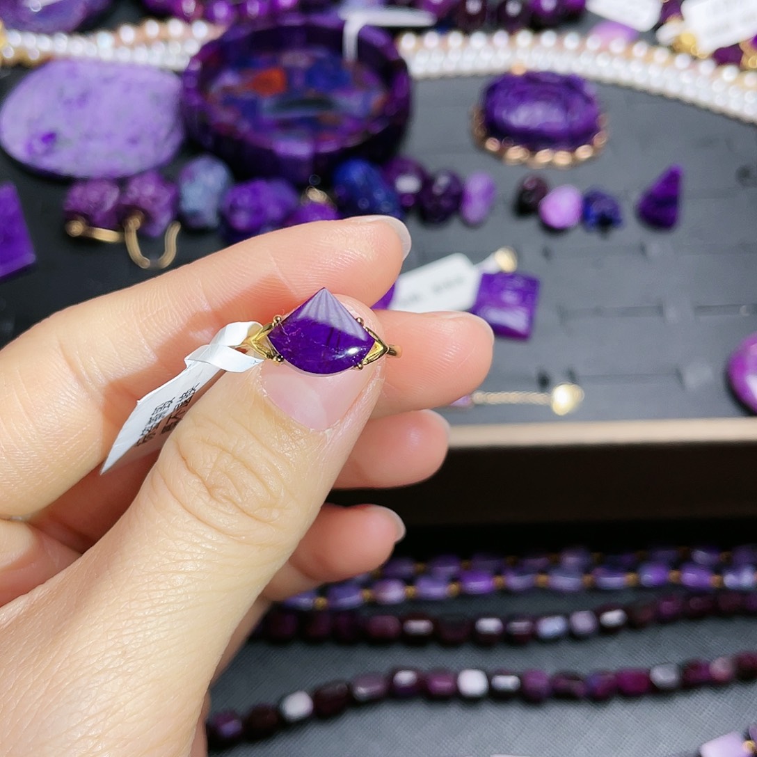 苏纪石（舒俱来）戒指银S925镶嵌