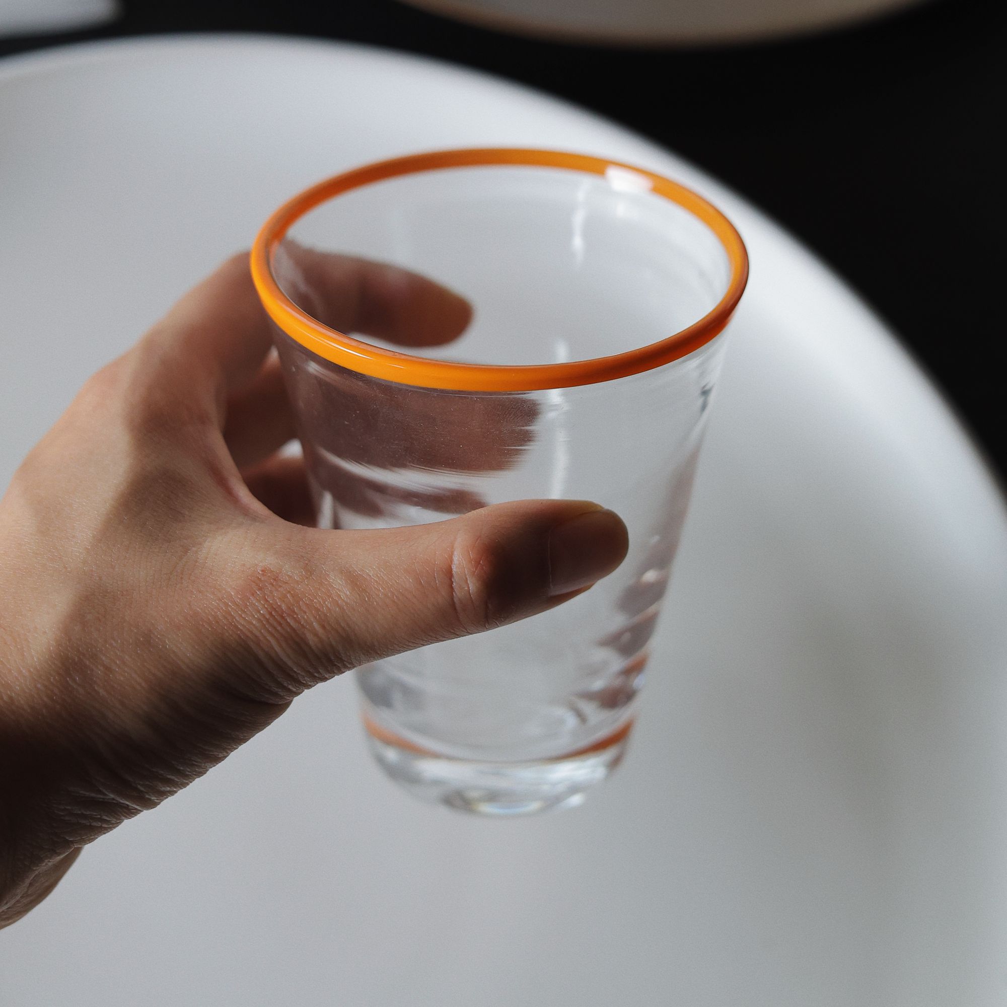 【瑕疵】200ml 缠口杯-橘色 7.4×9.8cm