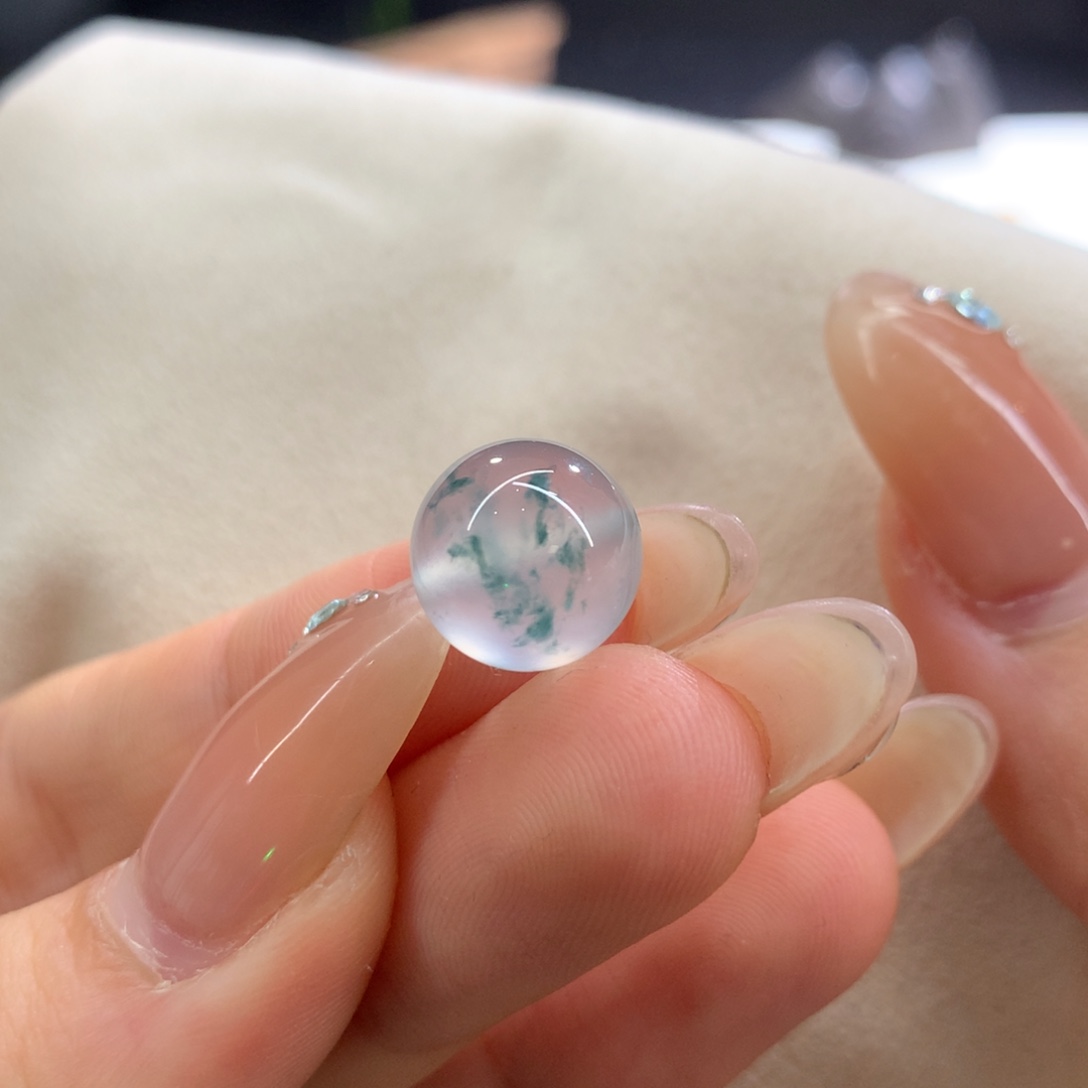 翡翠散珠青花高冰卡11.3