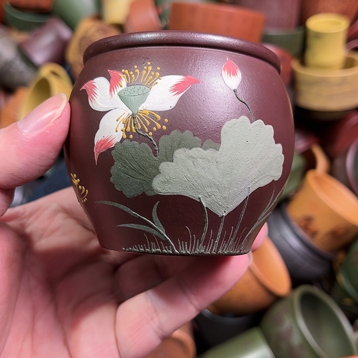 紫砂茶杯全手工紫砂主人杯