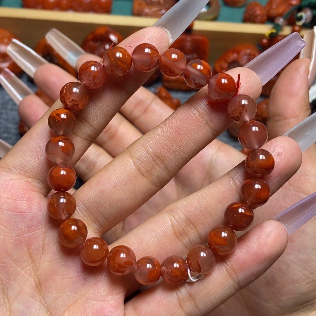 手串未镶嵌南红玛瑙8+mm